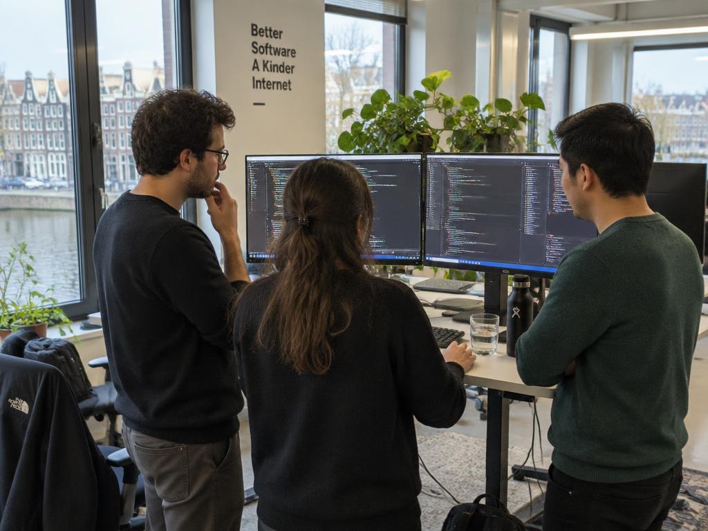 Het team Platform aan het werk